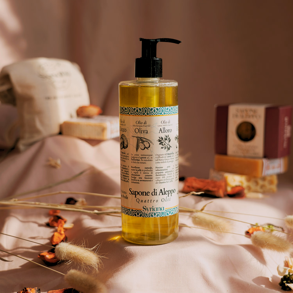 A Mosaic of Precious Oils: Our Liquid Aleppo Soap